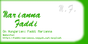 marianna faddi business card
